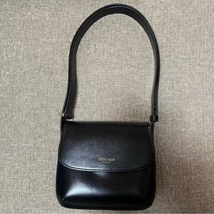 Giorgio Armani Small Black Prima Palmellato Shoulder Bag